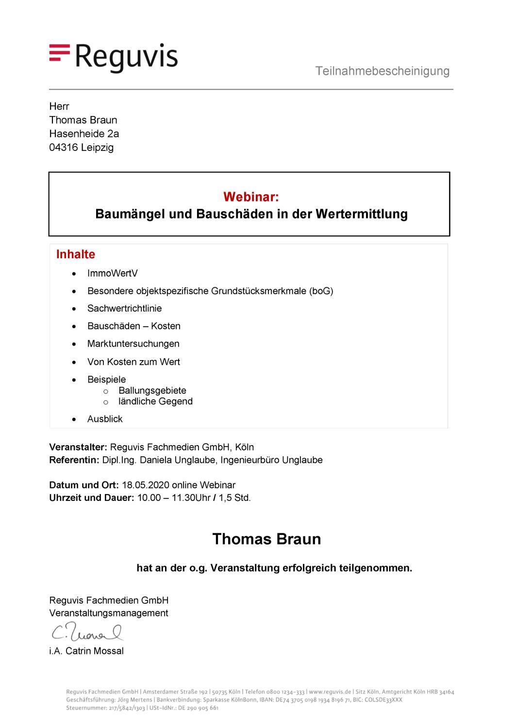 Baumängel und Bauschäden in der Wertermittlung (Reguvis)