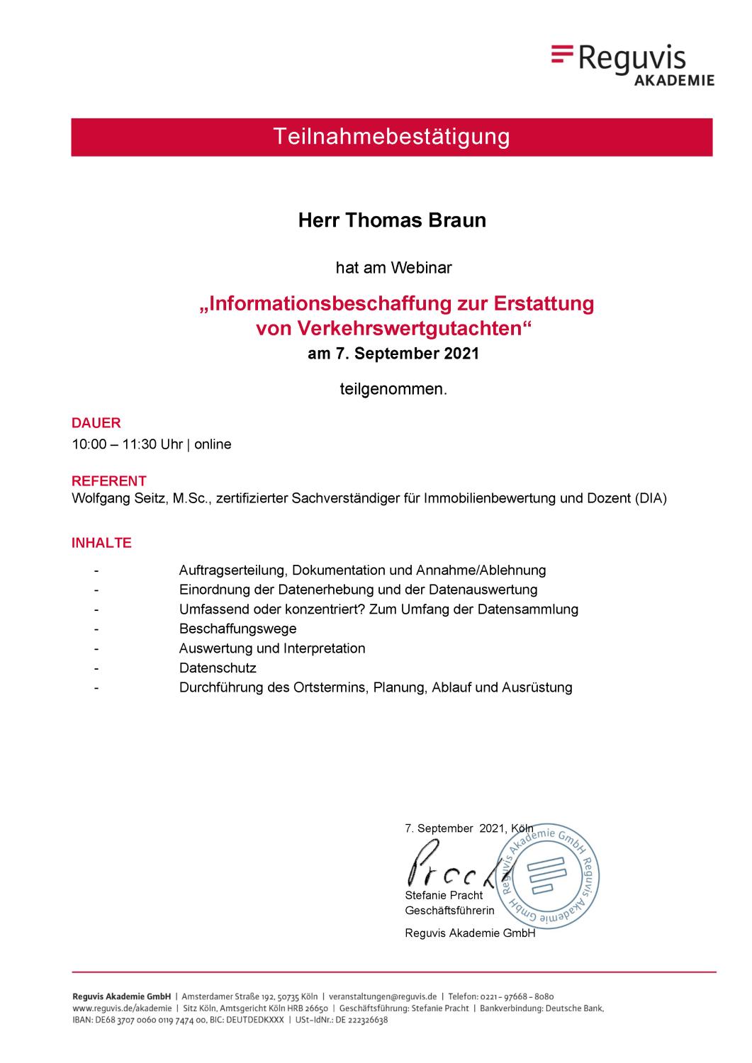 Informationsbeschaffung (Reguvis)