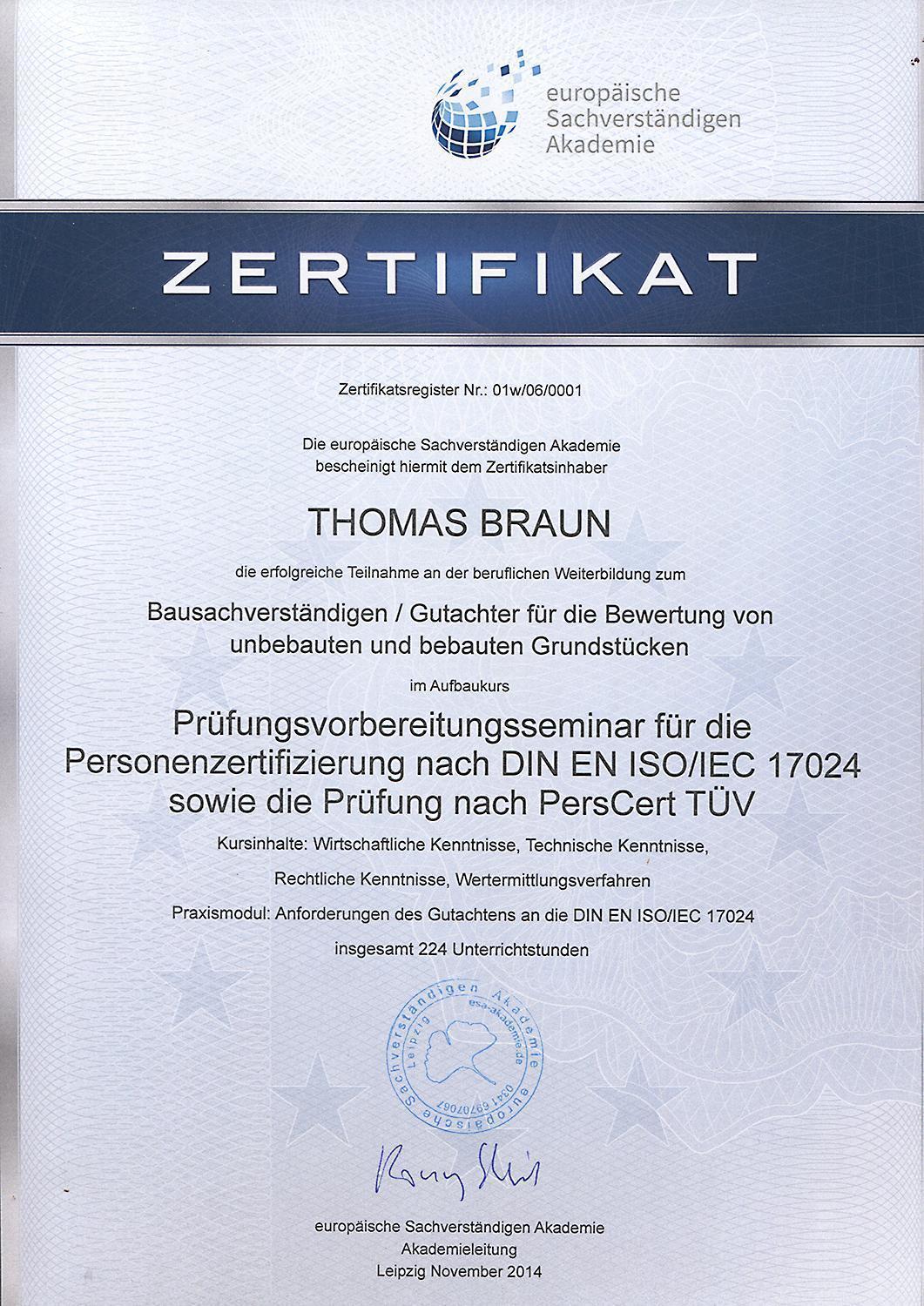 Prüfungsvorbereitungs-Seminar (eSA)